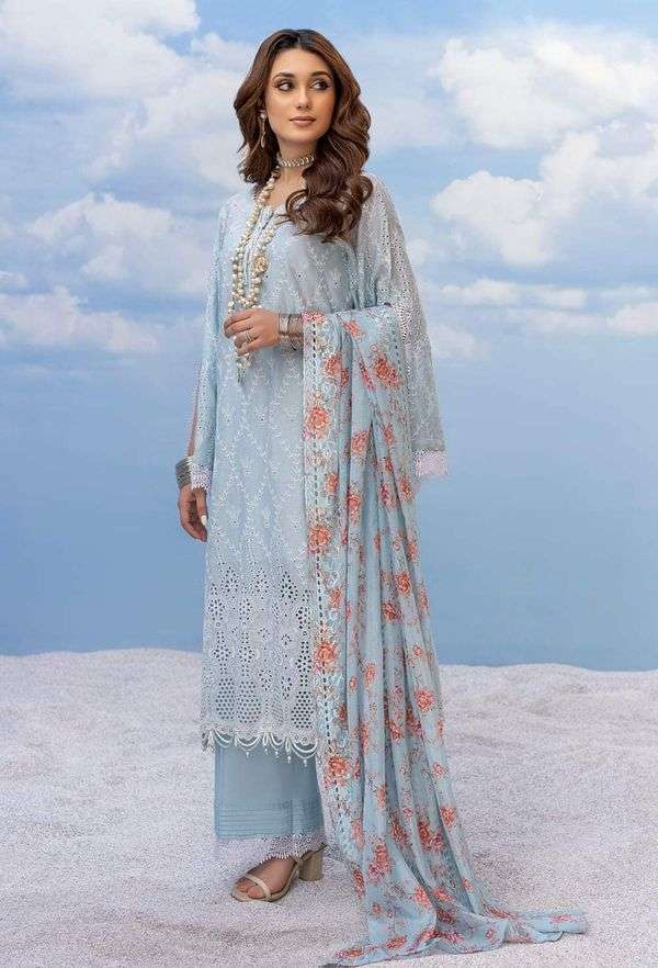 Adan’s Libas Fuchsia Embroidered Chikankari Lawn Collection vol 2 2023